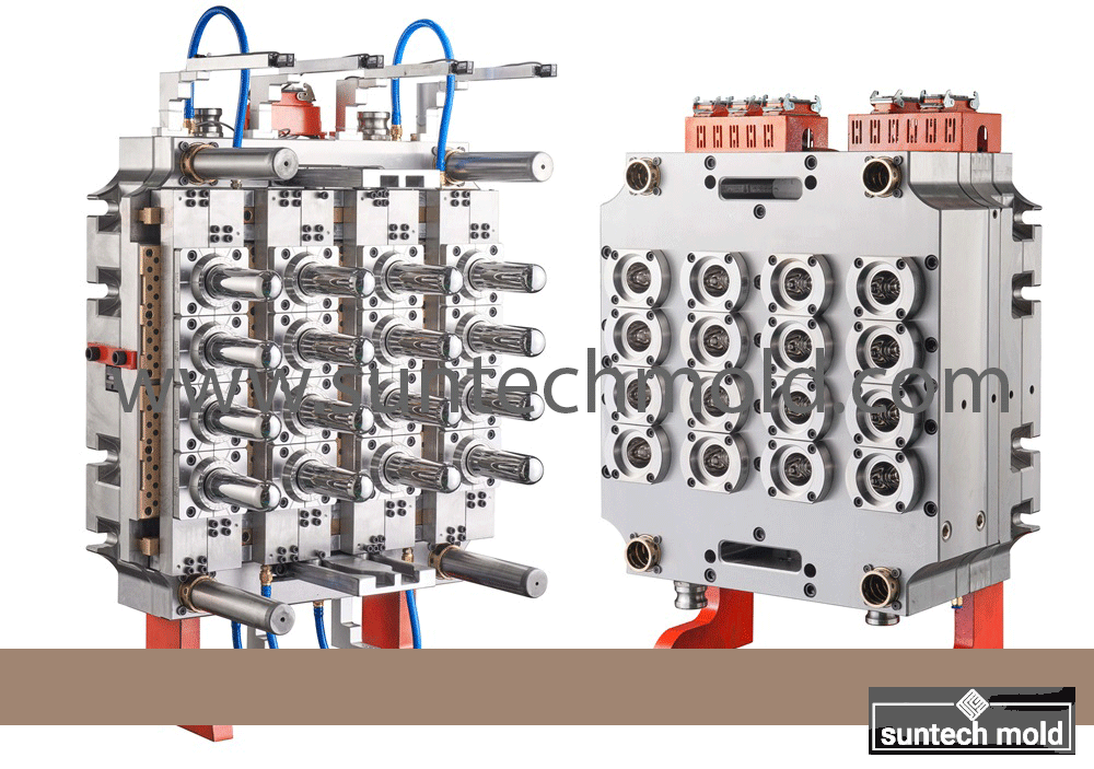 16 cavities preform mold