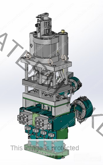 Die head for two color bottle with sequential coextrusion